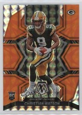 2022 Panini Mosaic Rookies Reactive Orange Prizm Christian Watson #327 1i0n