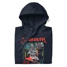 Megadeth Killing Time Mens Officially Licensed Hoodie Navy
