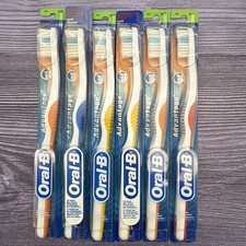 6 LOT Vintage 2002 Oral-B Advantage Toothbrush Soft 35 Compact Straight Angle