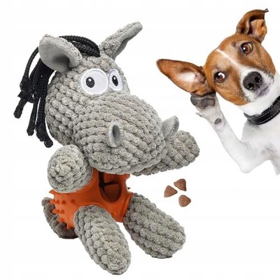 Interactive Plush Toy with Treat Ball for Dogs