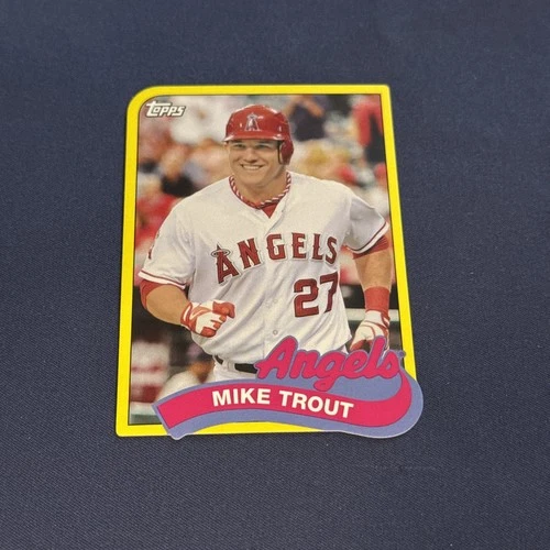 Mike Trout 2014 Topps Mini 1989 Die Cut Insert Card #TM-28