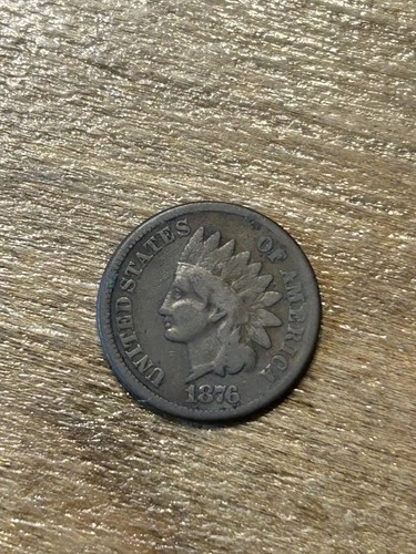 1876 Indian Cent VG