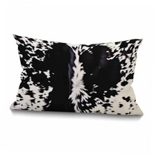 Farmhouse Pillow Covers Cowhide Print 12" x 20" Farmhouse Rustic D cor Swn05