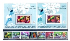 Maldives. 1973 Space Explorations. Series + 2 sheets.
