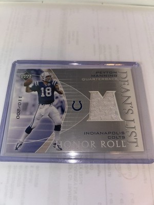 2003 Upper Deck Honor Roll - Dean's List Jerseys Peyton Manning #DL-PM - /200