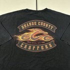 Vintage y2k Orange County Choppers Flames Graphic Shirt Size 2XL Biker Skater