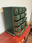 Vintage Green Painted Spice Cabinet 20th C AAFA Original Apothecary — photo 5