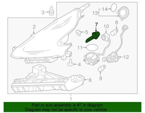 Original Nissan Infiniti 2015-2017 QX50 QX70 Base Faro Xenón Bombilla 26297-89900 Foto 2 de 2