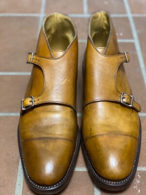 REGAIN HALBSCHUHE MIT SCHNALLE LEDER COGNACBRAUN US 11 EUR 45 UK 10 