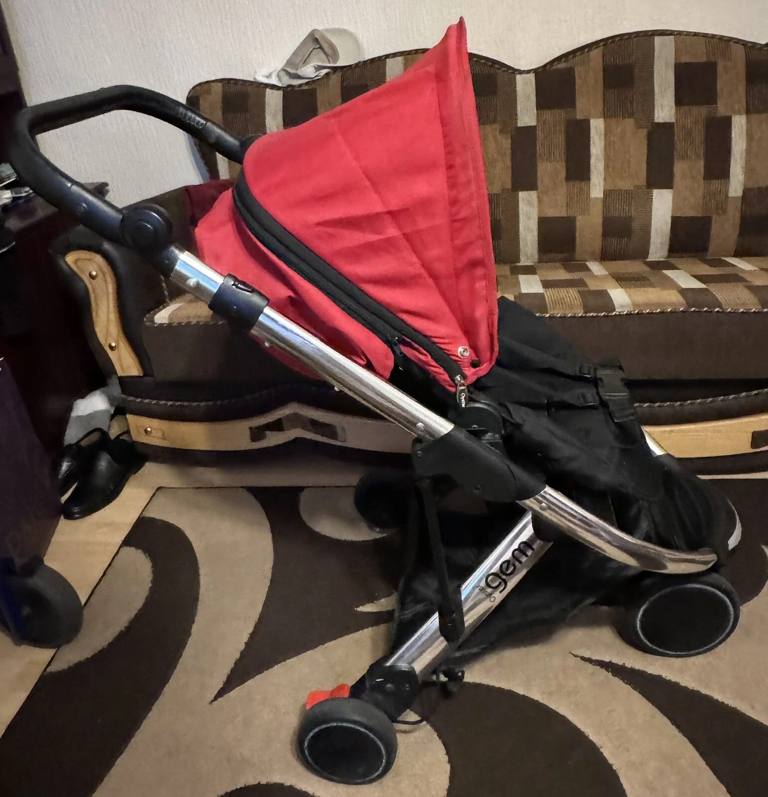 Red And Black Pushchair Stroller Oyster Gem
Opens in a new window or tab