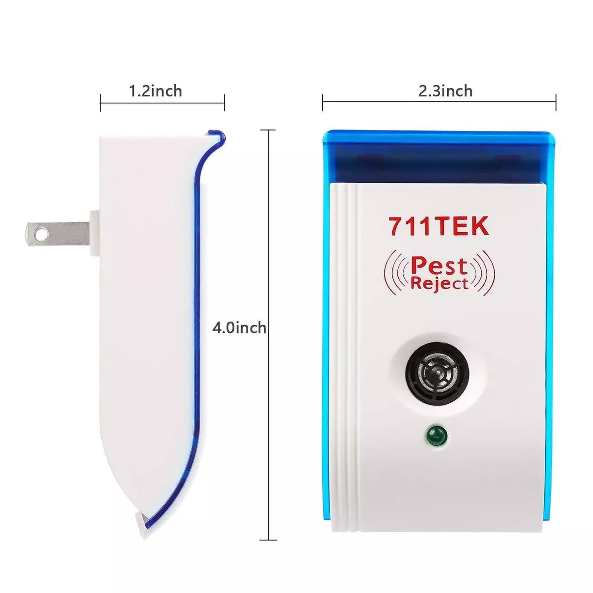 Ultrasonic Pest Repellent 711TEK ZS 2033 Electronic Pest Control