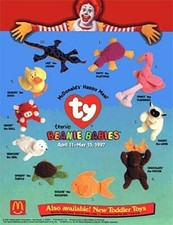 1996 TY TEENIE BEANIE BABIES MCDONALDS PLUSH HAPPY MEAL TOYS - U PICK