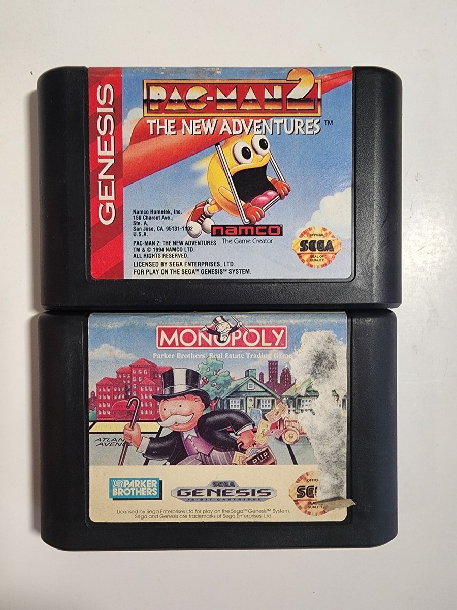 Monopoly And Pac-Man The New Adventures For The Sega Genesis