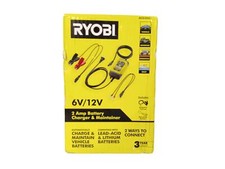 RYOBI 2 Amp 6V/12V Battery Charger  Maintainer AC0i2001