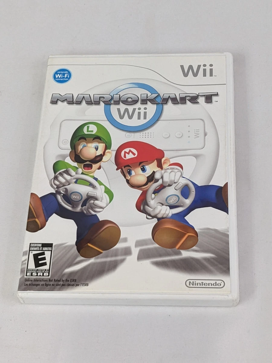 Nintendo Wii Mario Kart Wii Video Game CASE & INSTRUCTION BOOKLET