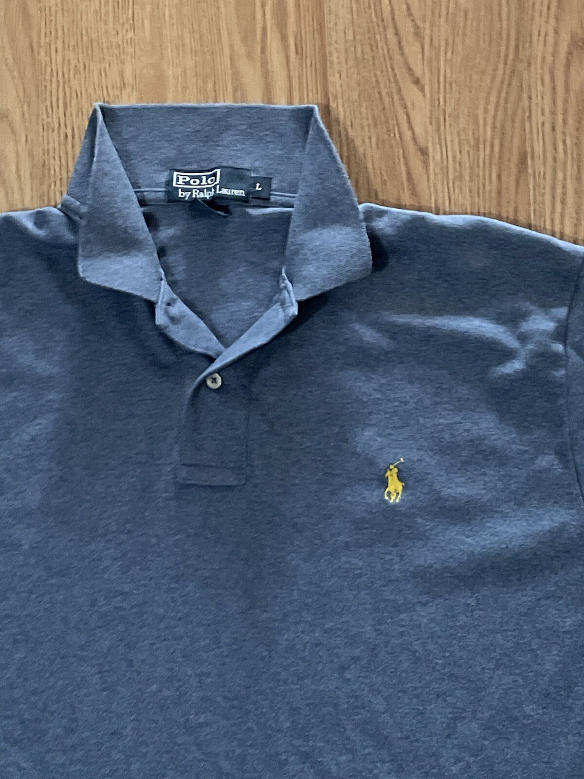 Polo Ralph Lauren Camicia Uomo Grande Blu Pima Soft Touch Pony Preppy Golf Rugby