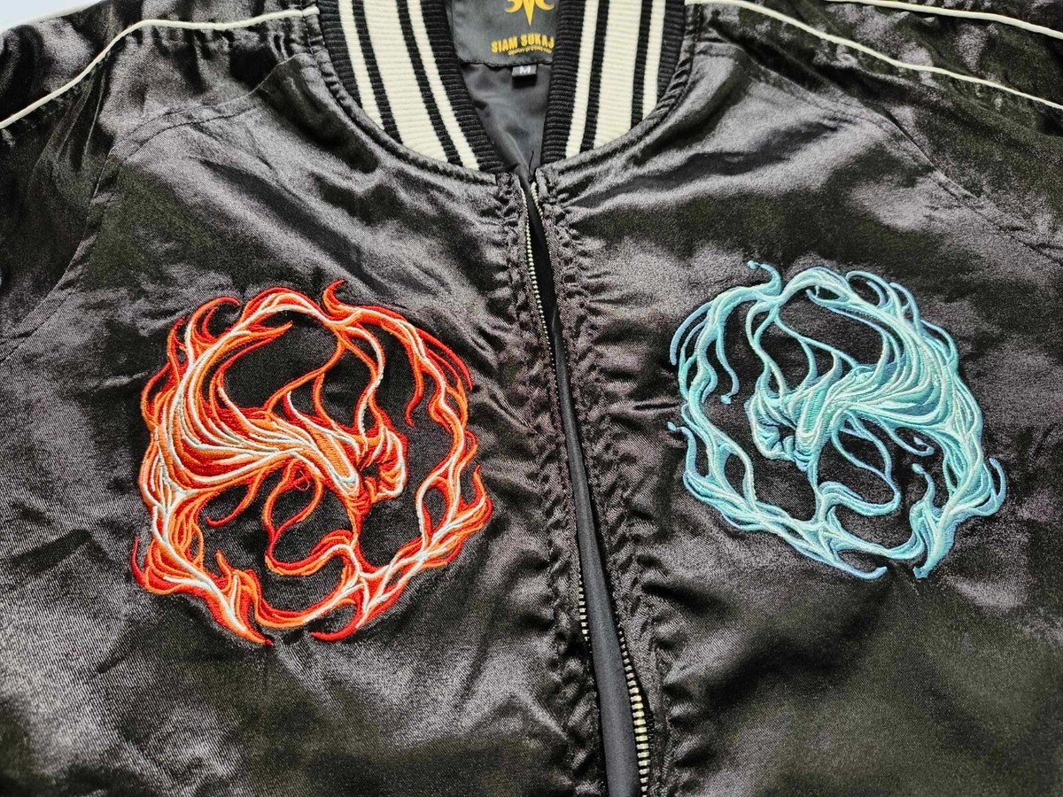 Siam Sukajan Muay Thai Embroidery Jacket - Premium Thai Fighter