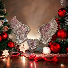 Angel Wings Pendant Memorial Christmas Gift Tree Decoration Mum,Dad ,Grandad,Nan