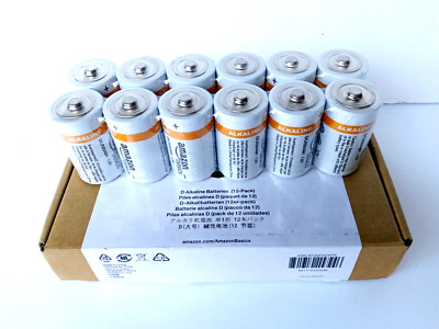 Amazon Basics D Cell All-Purpose Alkaline Batteries 12 Pack