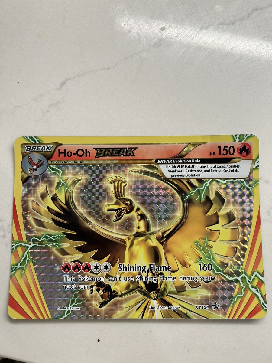JUMBO Ho-Oh BREAK XY154 Black Star Promo Ultra Rare Holo JUMBO Ho-Oh BREAK XY154 Black Star Promo Ultra Rare Holo