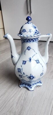 Kaffeekanne groß Modell 1202 Royal Copenhagen Musselmalet Vollspitze 1Wahl
