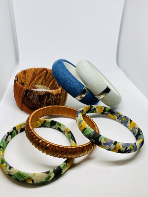 Fabric Bracelets Lot Bangles