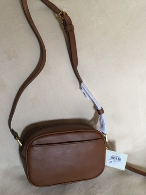 NEW Fossil Maisie Brown Leather Small 