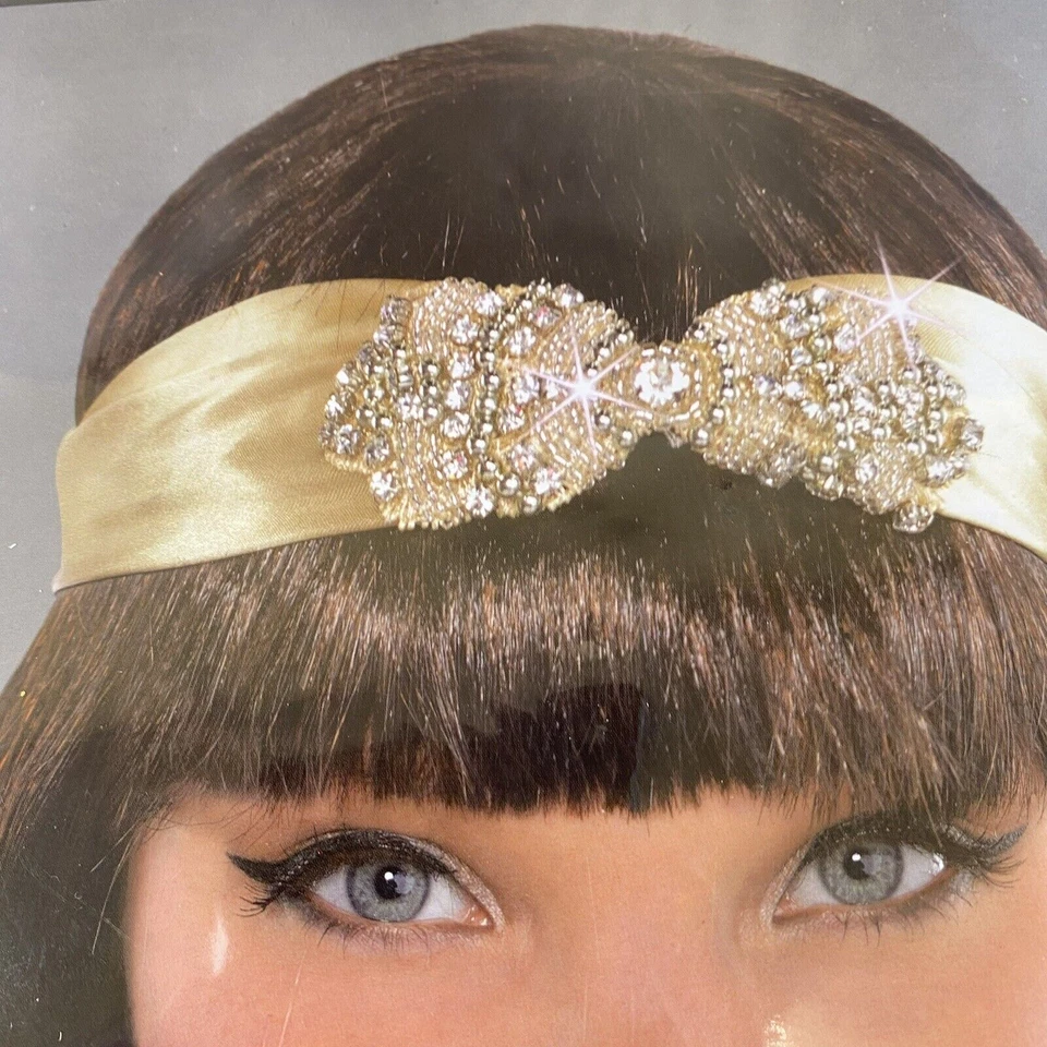 Diadema Roaring 20’s Flapper Disfraz de Halloween Disfraz Juegos con disfraces Accesorio Vestir Foto 3 de 4