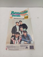 Vintage NKOTB New Kids On The Block Removable Decals Cling Art NEW Never Used