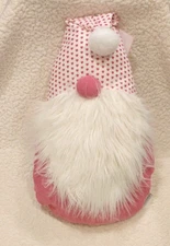 Storehouse Valentines Day Gnome Pillow with faux fur accents 13 x 22 READ BELOW