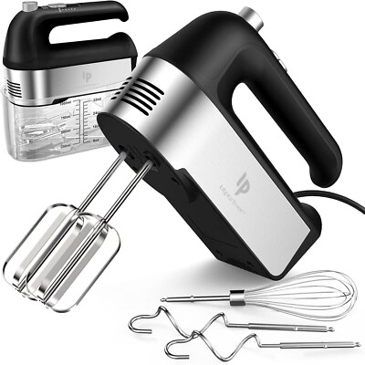 450W Kitchen Mixer with Scale Cup 5 Speed Turbo Boost Eject Button 5 Accessories