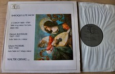 3C 302 BACH BUXTEHUDE PACHELBEL BAROQUE LUTE MUSIC LP GERWIG (1969) EX++ BRITAIN