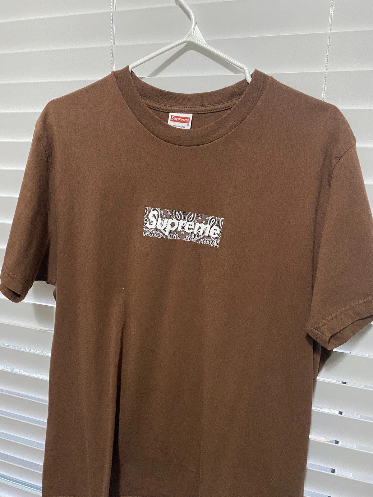 Supreme Bandana Box Logo Tee Brown Size Large