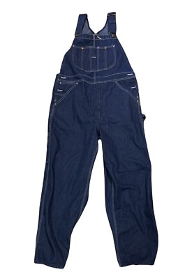 Vintage Sears Roebuck Painters Bib Overalls Carpenter Denim