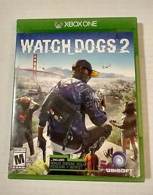 Watch Dogs Watchdogs Microsoft Xbox One Adventure Good