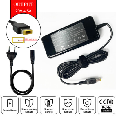 90W Laptop AC Adapter Charger For Lenovo Thinkpad T460p V510-15IKB ADP-90XD B