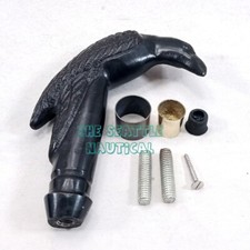 Rare Victorian Black Raven Crow Handmade Handle Only For Walking Stick Cane