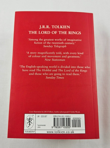 The Lord Of The Rings Trilogy J.R.R. Tolkien Paperback 2007 Red And Gold - Picture 5 of 16