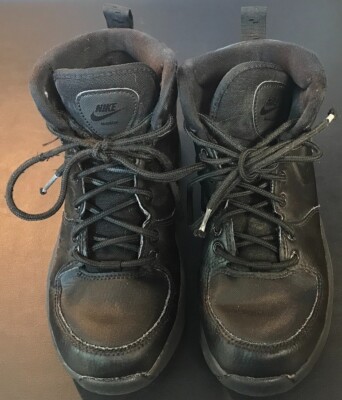 Nike Manoa LTR Kinder Sneaker Schnürboots schwarz Gr. 35,5