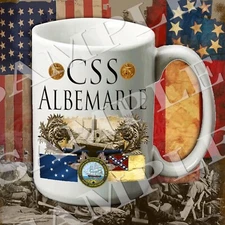 CSS Albemarle CSA Naval 15-ounce American Civil War themed coffee mug