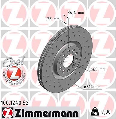 Disques de frein avant de rechange pour Seat Leon 1.9 TDI et Audi TT Roadster