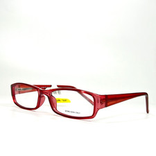 Unbranded KP 1003 EG Red Rectangular Full Rim Eyeglasses Frame 48[]14 130 mm A2