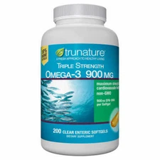 trunature Triple Strength Omega-3 900 mg., 200 Softgels