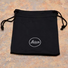 Leica Logo Black Accessories Case Small Soft Pouch Leitz Wetzlar Germany (#3002)