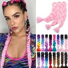 3Packs Ombre Jumbo Braid Hair African Braid Extension 24inch Box Braid Hair DIY