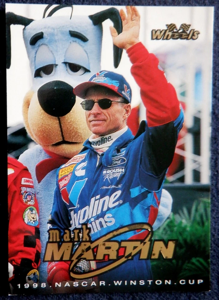 Mark Martin Nascar promo card 1992, Hot Wheels - Image 4 of 4