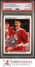 1990 UPPER DECK #461 SCOTT NIEDERMAYER RC HOF PSA 10