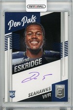 2021 Panini Donruss Elite D Wayne Eskridge Pen Pals Rc