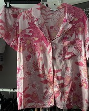 In Bloom by Jonquil Womens Shorts Pajama Set Pink Size Large short XL Shirt