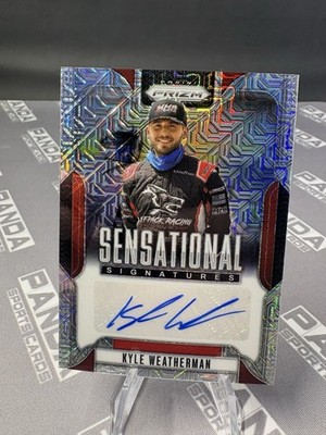 2025 Panini Prizm Racing Kyle Weatherman Sensational Signatures Mojo Prizm /25 